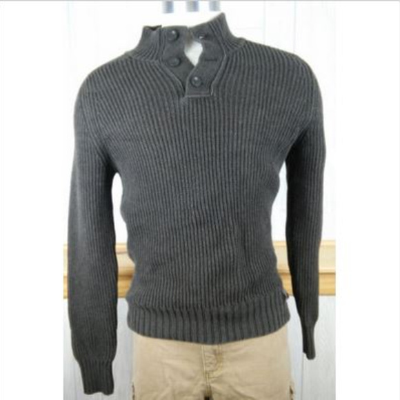 American Eagle Outfitters Other - American Eagle ~ Cable-Knit Military 3 Button Crew